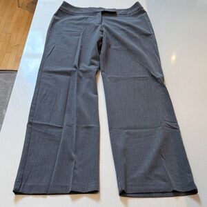 Pantology Women's Wide Leg, Full Length Stretch Trousers, Charcoal Grey, Size 10